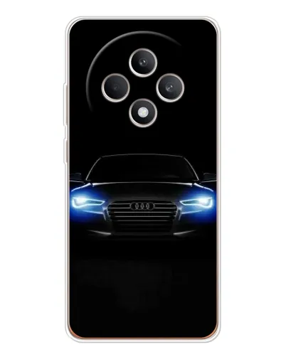 Чехол для OPPO Reno12 F с картинкой «Audi в неоне»