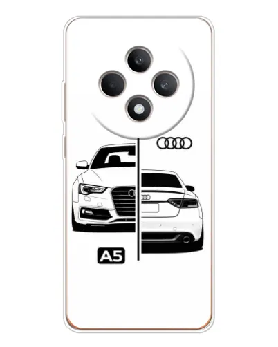 Чехол для OPPO Reno12 F с картинкой «Audi — контрастный дизайн»