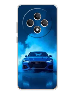 Чехол для OPPO Reno12 F с картинкой «Audi — голубая энергия»