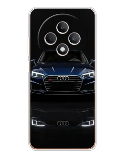 Чехол для OPPO Reno12 F с картинкой «Audi — ночное отражение»