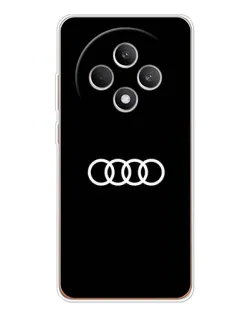 Чехол для OPPO Reno12 F с картинкой «Audi White Logo»