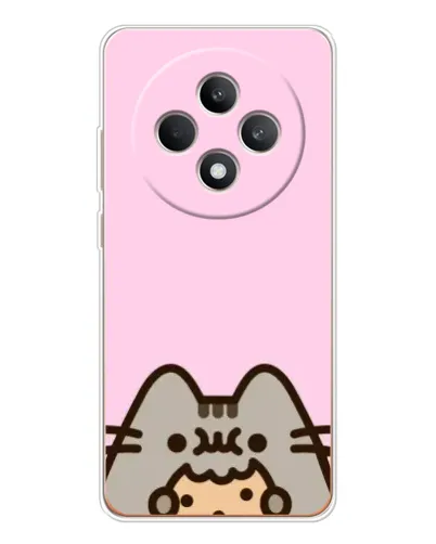 Чехол для OPPO Reno12 F с картинкой «Pusheen и печенье» Чехол для OPPO Reno12 F с картинкой «Pusheen и печенье»