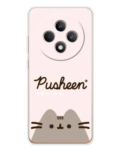 Чехол для OPPO Reno12 F с картинкой «Pusheen логотип» Чехол для OPPO Reno12 F с картинкой «Pusheen логотип»