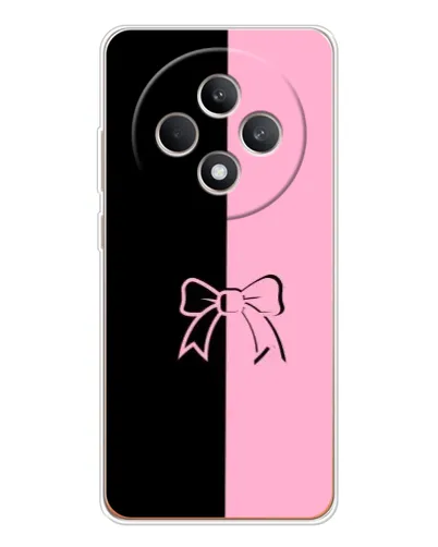 Чехол для OPPO Reno12 F с картинкой «Половинки банта»