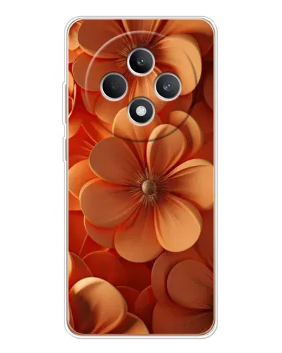 Чехол для OPPO Reno12 F с картинкой «Оранжевый макро цветок» Чехол для OPPO Reno12 F с картинкой «Оранжевый макро цветок»