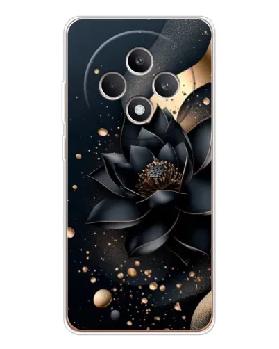 Чехол для OPPO Reno12 F с картинкой «Черный лотос» Чехол для OPPO Reno12 F с картинкой «Черный лотос»