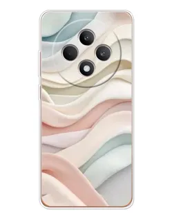 Чехол для OPPO Reno12 F с картинкой «Пастельные нежные волны»