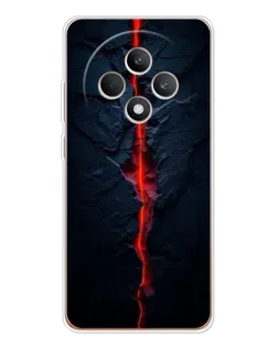 Чехол для OPPO Reno12 F с картинкой «Kрасная лавовая трещина»