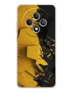 Чехол для OPPO Reno12 F с картинкой «Золотые осколки геометрии»