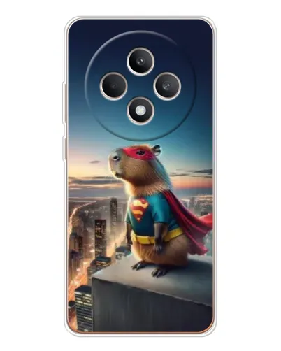 Чехол для OPPO Reno12 F с картинкой «Капи-мен супергерой»