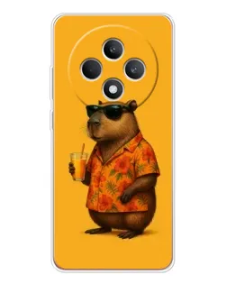 Чехол для OPPO Reno12 F с картинкой «Капибара на отдыхе»
