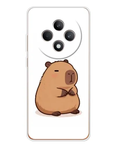 Чехол для OPPO Reno12 F с картинкой «Толстенькая капибара»