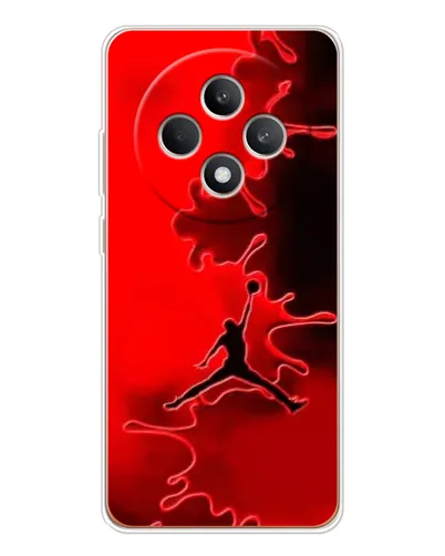 Чехол для OPPO Reno12 FS с картинкой «Jordan Red Smoke» Чехол для OPPO Reno12 FS с картинкой «Jordan Red Smoke»
