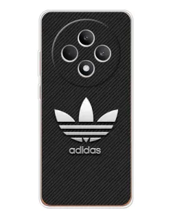 Чехол для OPPO Reno12 FS с картинкой «Adidas Карбоновая текстура»
