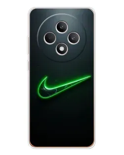 Чохол для OPPO Reno12 FS з картинкою «Неоновий контур Nike»