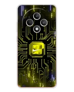 Чехол для OPPO Reno12 FS с картинкой «Nike — золотая искра» Чехол для OPPO Reno12 FS с картинкой «Nike — золотая искра»