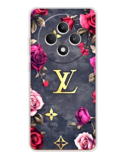 Чехол для OPPO Reno12 FS с картинкой «Цветочный Louis Vuitton»