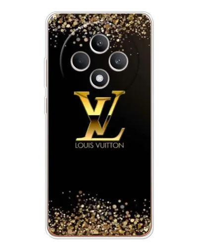 Чехол для OPPO Reno12 FS с картинкой «LV — золотые искры»