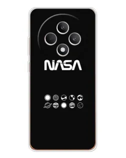 Чехол для OPPO Reno12 FS с картинкой «NASA — технический принт» Чехол для OPPO Reno12 FS с картинкой «NASA — технический принт»