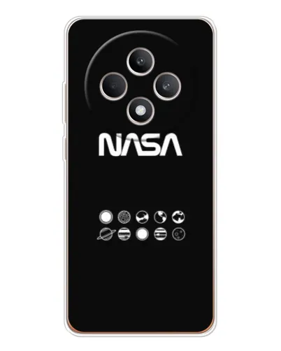 Чехол для OPPO Reno12 FS с картинкой «NASA — технический принт»