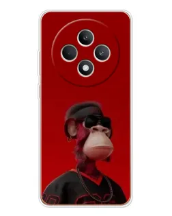 Чехол для OPPO Reno12 FS с картинкой «Bored Ape в красном» Чехол для OPPO Reno12 FS с картинкой «Bored Ape в красном»