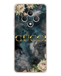 Чехол для OPPO Reno12 FS с картинкой «Абстрактные цветы Gucci» Чехол для OPPO Reno12 FS с картинкой «Абстрактные цветы Gucci»