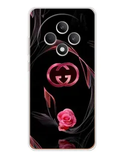 Чехол для OPPO Reno12 FS с картинкой «Gucci — неоновая роза» Чехол для OPPO Reno12 FS с картинкой «Gucci — неоновая роза»