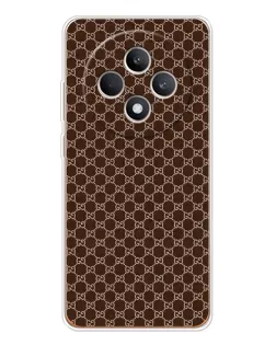 Чехол для OPPO Reno12 FS с картинкой «Gucci — шоколадная сетка» Чехол для OPPO Reno12 FS с картинкой «Gucci — шоколадная сетка»