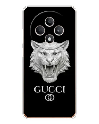 Чехол для OPPO Reno12 FS с картинкой «Gucci — серебряный лев» Чехол для OPPO Reno12 FS с картинкой «Gucci — серебряный лев»