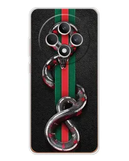 Чехол для OPPO Reno12 FS с картинкой «Gucci — змея на полосе» Чехол для OPPO Reno12 FS с картинкой «Gucci — змея на полосе»