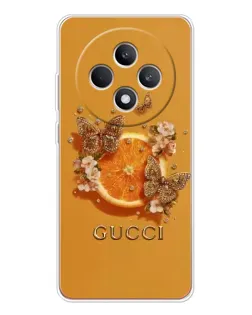 Чехол для OPPO Reno12 FS с картинкой «Gucci — золотые бабочки» Чехол для OPPO Reno12 FS с картинкой «Gucci — золотые бабочки»