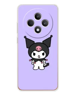 Чехол для OPPO Reno12 FS с картинкой «Kuromi — нежный фиолетовый»