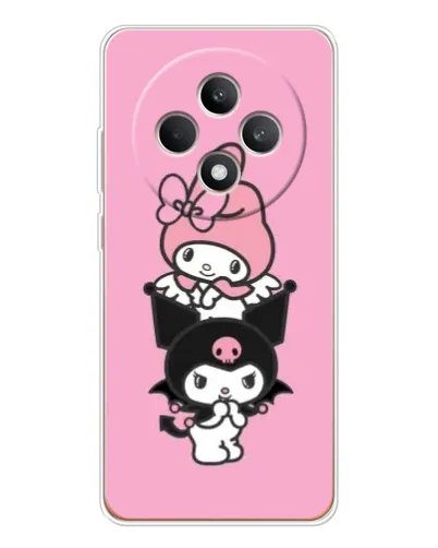 Чехол для OPPO Reno12 FS с картинкой «My Melody и Kuromi»