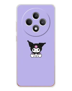 Чехол для OPPO Reno12 FS с картинкой «Kuromi — фиолетовый минимализм»