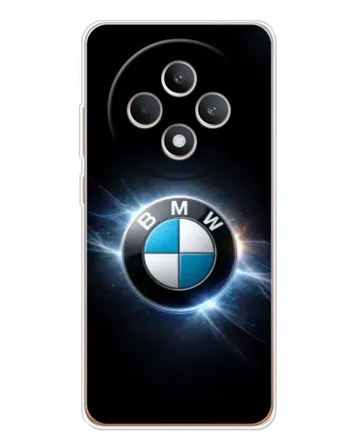 Чехол для OPPO Reno12 FS с картинкой «BMW — неоновое сияние»
