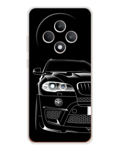 Чехол для OPPO Reno12 FS с картинкой «Темный силуэт BMW»