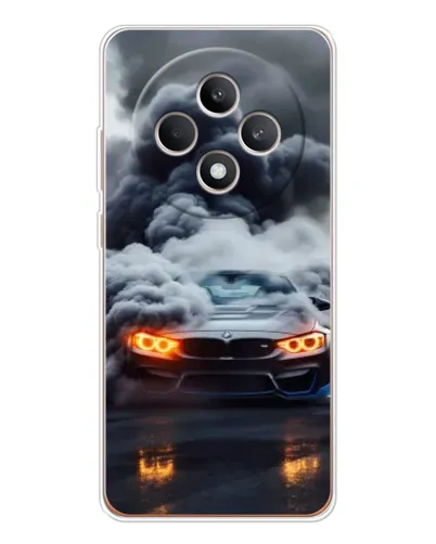 Чехол для OPPO Reno12 FS с картинкой «BMW в дыму»
