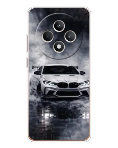 Чехол для OPPO Reno12 FS с картинкой «BMW сквозь туман»