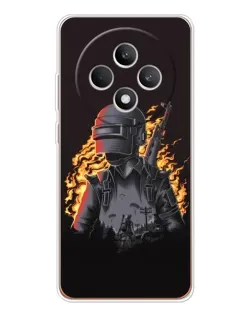 Чохол для OPPO Reno12 FS з картинкою «PUBG — вогняний силует» Чохол для OPPO Reno12 FS з картинкою «PUBG — вогняний силует»