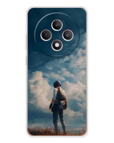 Чехол для OPPO Reno12 FS с картинкой «Герой PUBG на скале» Чехол для OPPO Reno12 FS с картинкой «Герой PUBG на скале»