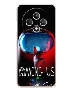 Чохол для OPPO Reno12 FS з картинкою «Червоний імпостер — макро» Чохол для OPPO Reno12 FS з картинкою «Червоний імпостер — макро»