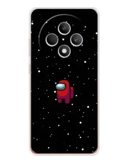 Чехол для OPPO Reno12 FS с картинкой «Красный Among Us»