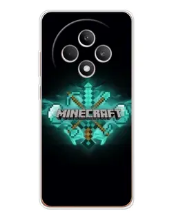 Чохол для OPPO Reno12 FS з картинкою «Minecraft Diamond лого»