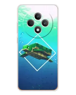 Чохол для OPPO Reno12 FS з картинкою «Черепаха Minecraft»