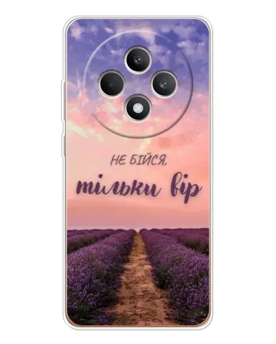 Чехол для OPPO Reno12 FS с картинкой «Не бойся — веруй»