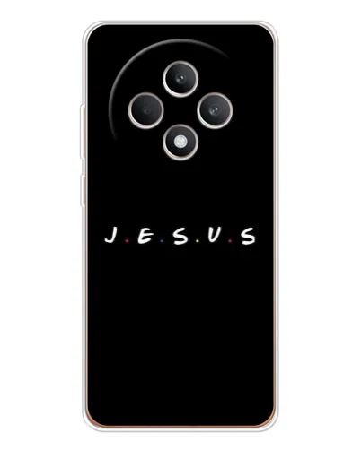 Чехол для OPPO Reno12 FS с картинкой «Точки веры J.E.S.U.S.»