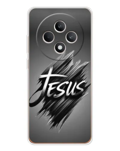 Чехол для OPPO Reno12 FS с картинкой «Надпись Jesus Graffiti»