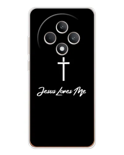 Чехол для OPPO Reno12 FS с картинкой «Иисус любит тебя»