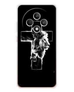 Чехол для OPPO Reno12 FS с картинкой «Сияющий крест Jesus»