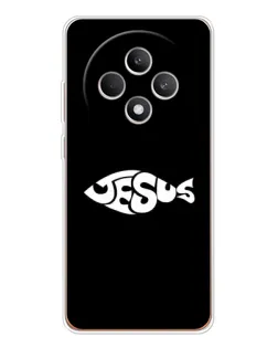Чехол для OPPO Reno12 FS с картинкой «Рыба Jesus»